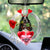 English Cocker Spaniel 2 With Rose & Heart Balloon Ornament