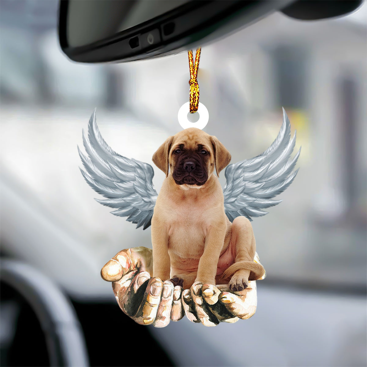 English Mastiff Angel Dog Memorial Ornament