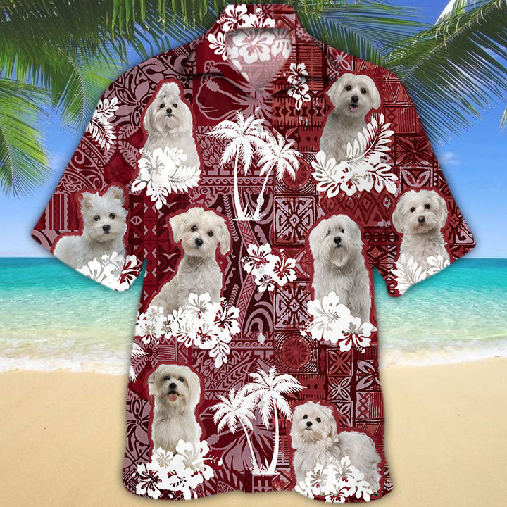 Maltese Hawaiian Shirt 2