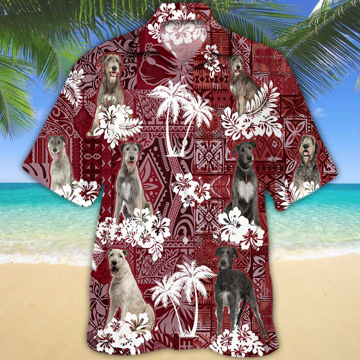 Irish Wolfhound Hawaiian Shirt 2