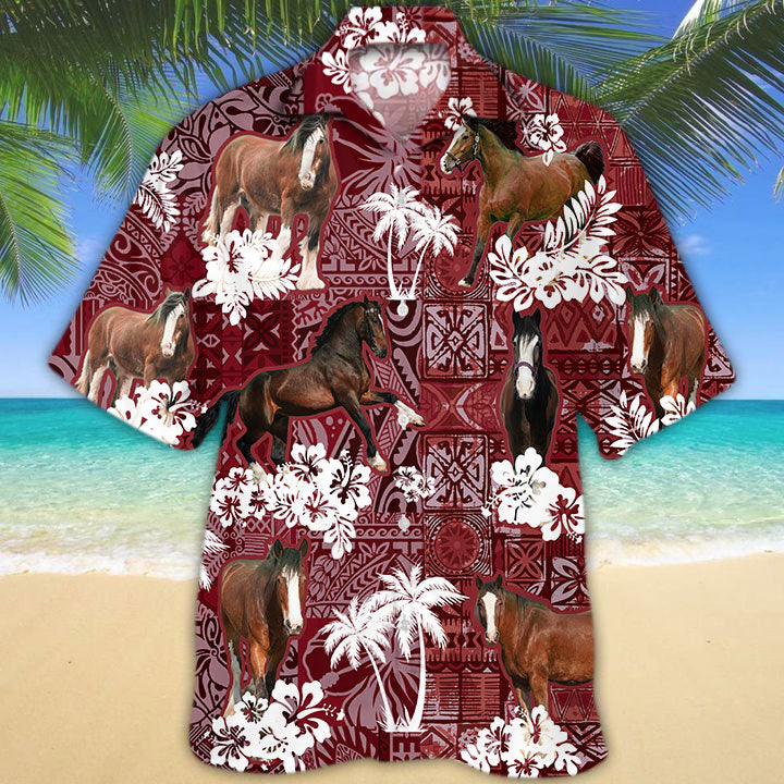 Clydesdale Horse Hawaiian Shirt 2