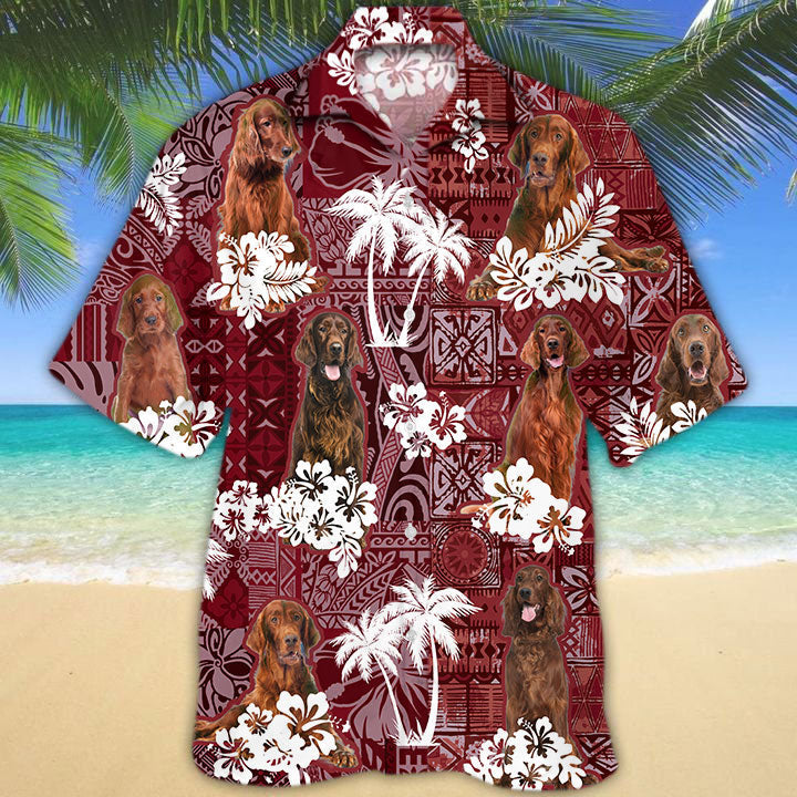 Irish Setter Hawaiian Shirt 2