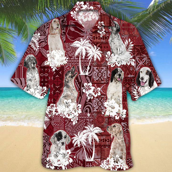 English Setter Hawaiian Shirt 2