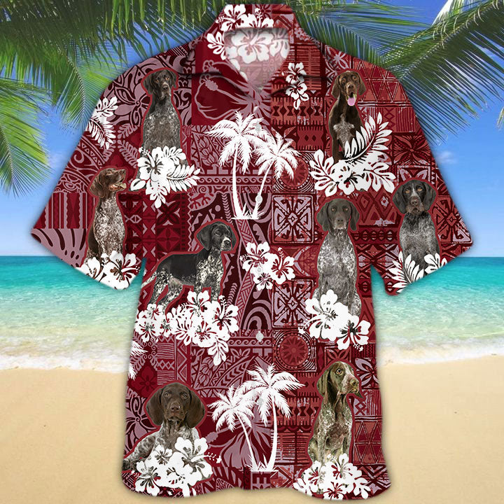 German Shorthaired Pointer Hawaiian Shirt 2