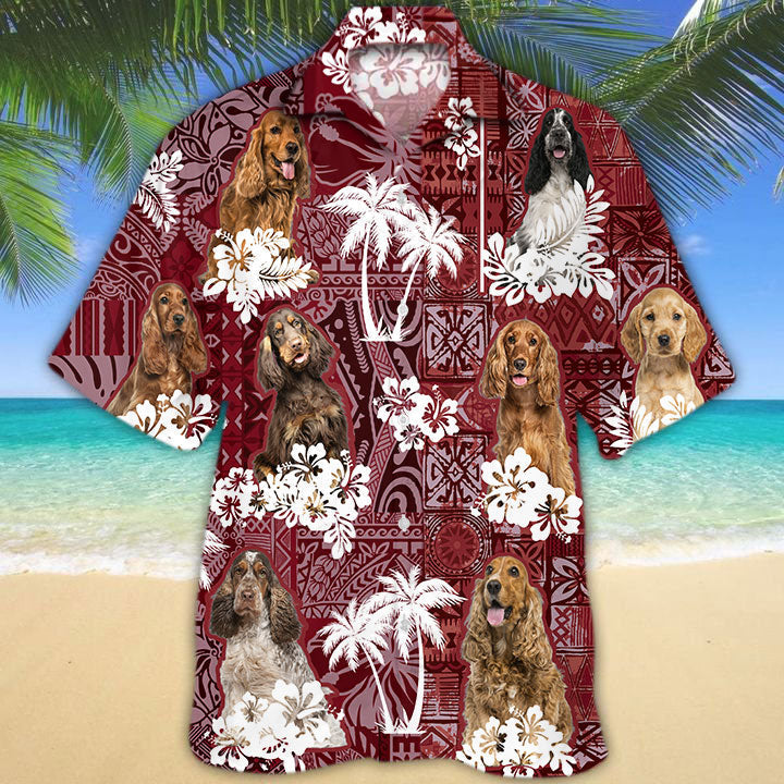 English Cocker Spaniel Hawaiian Shirt 2