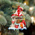 Fox-Terrier With Mushroom House Christmas Ornament