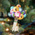 Fox Terrier With Balloons Christmas Ornament