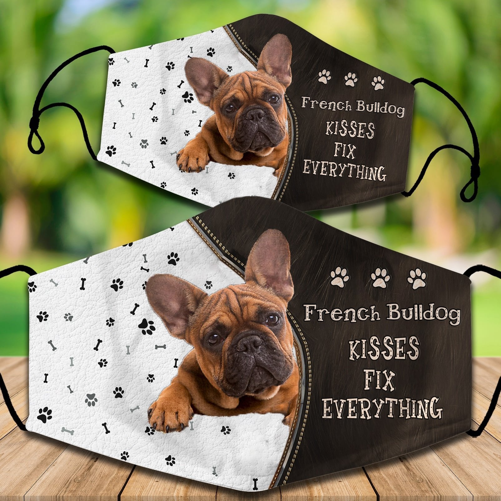 French Bulldog Kisses Fix Everything Veil