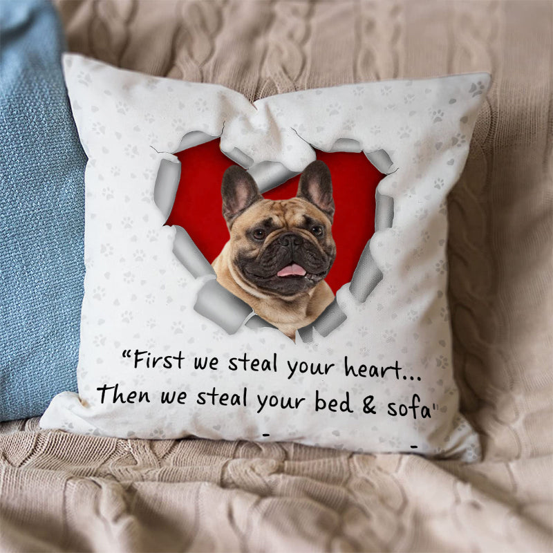 French Bulldog Steal Your Heart Pillowcase