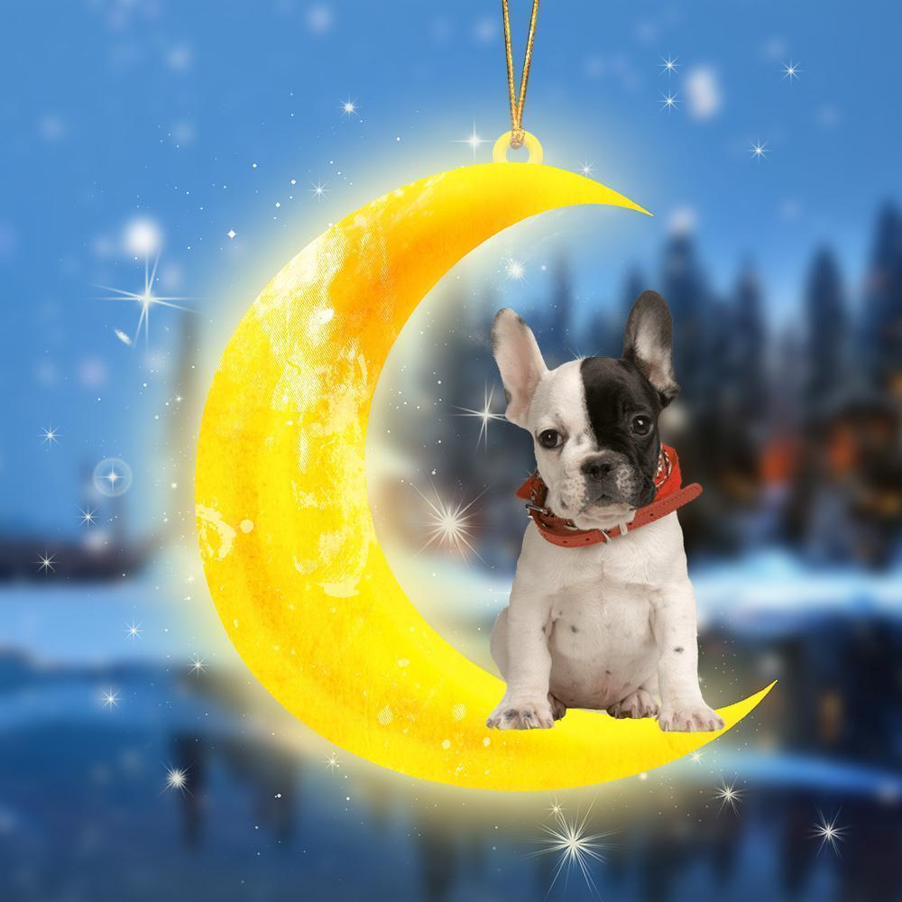 French Bulldog Moon double-sided decoration