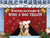 Golden Retriever Wine & Dog Treats Christmas Doormat
