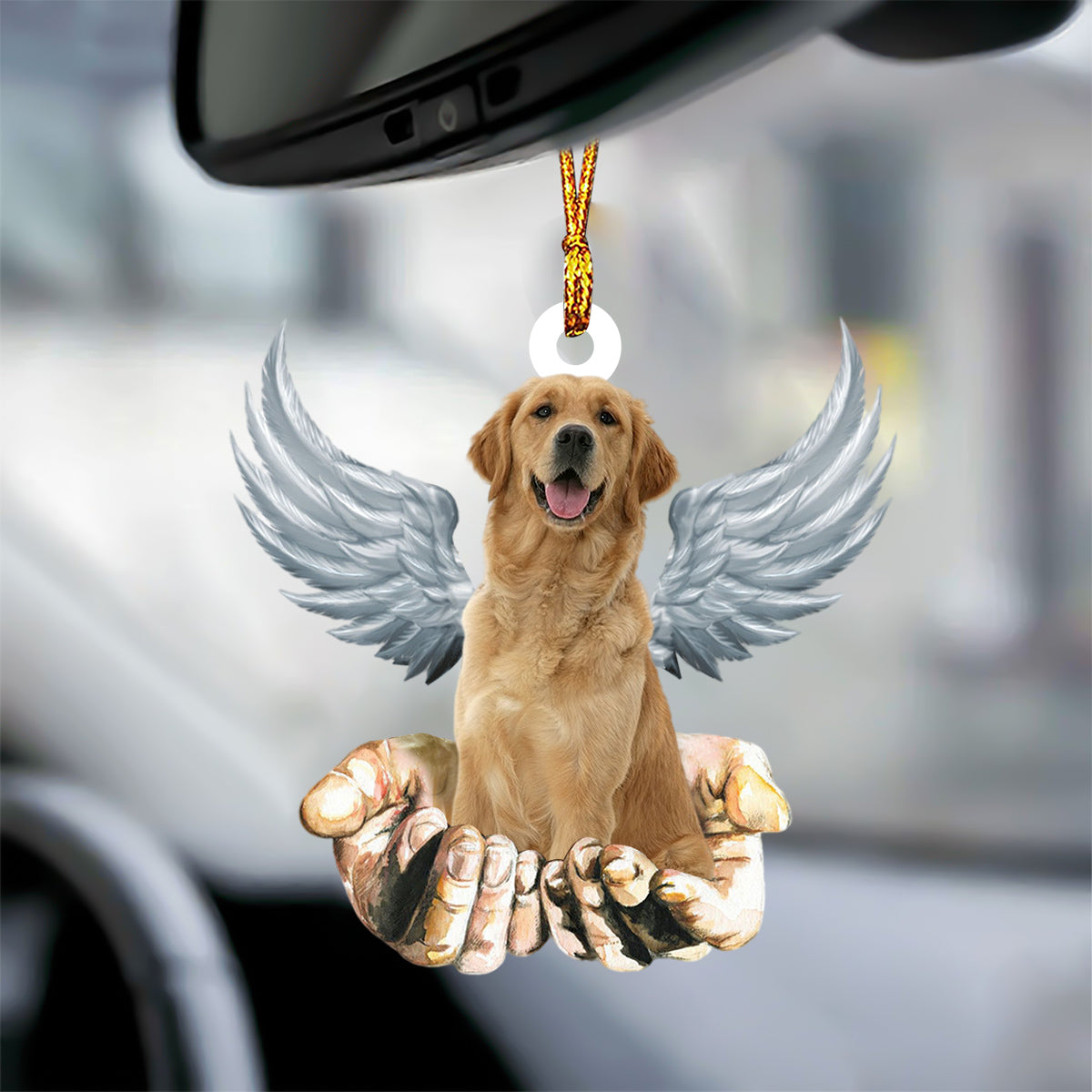 Golden Retriever Angel Dog Memorial Ornament