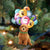 Goldendoodle(2) With Balloons Christmas Ornament