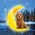 Goldendoodle Moon double-sided decoration