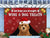 Goldendoodle Wine & Dog Treats Christmas Doormat