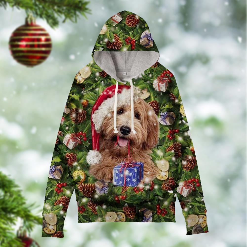 Goldendoodle Christmas Gift Cute All-Print Unisex   Hoodie