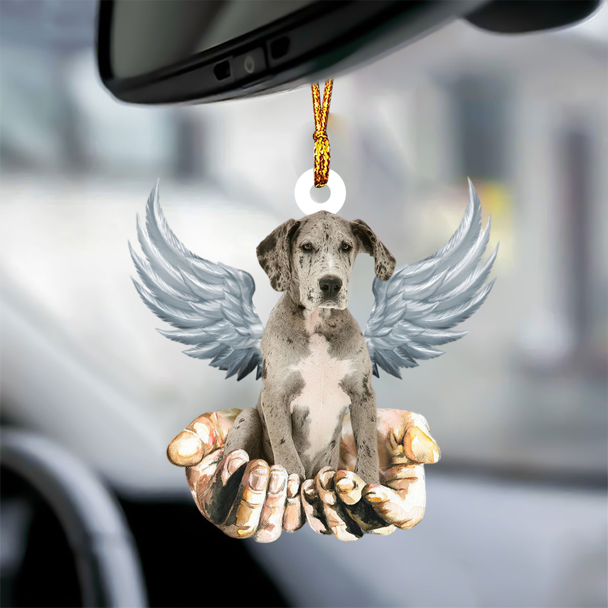 Great Dane Angel Dog Memorial Ornament