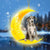 Great Dane Moon double-sided decoration