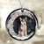Husky With Crown Diamond Ornament (porcelain)