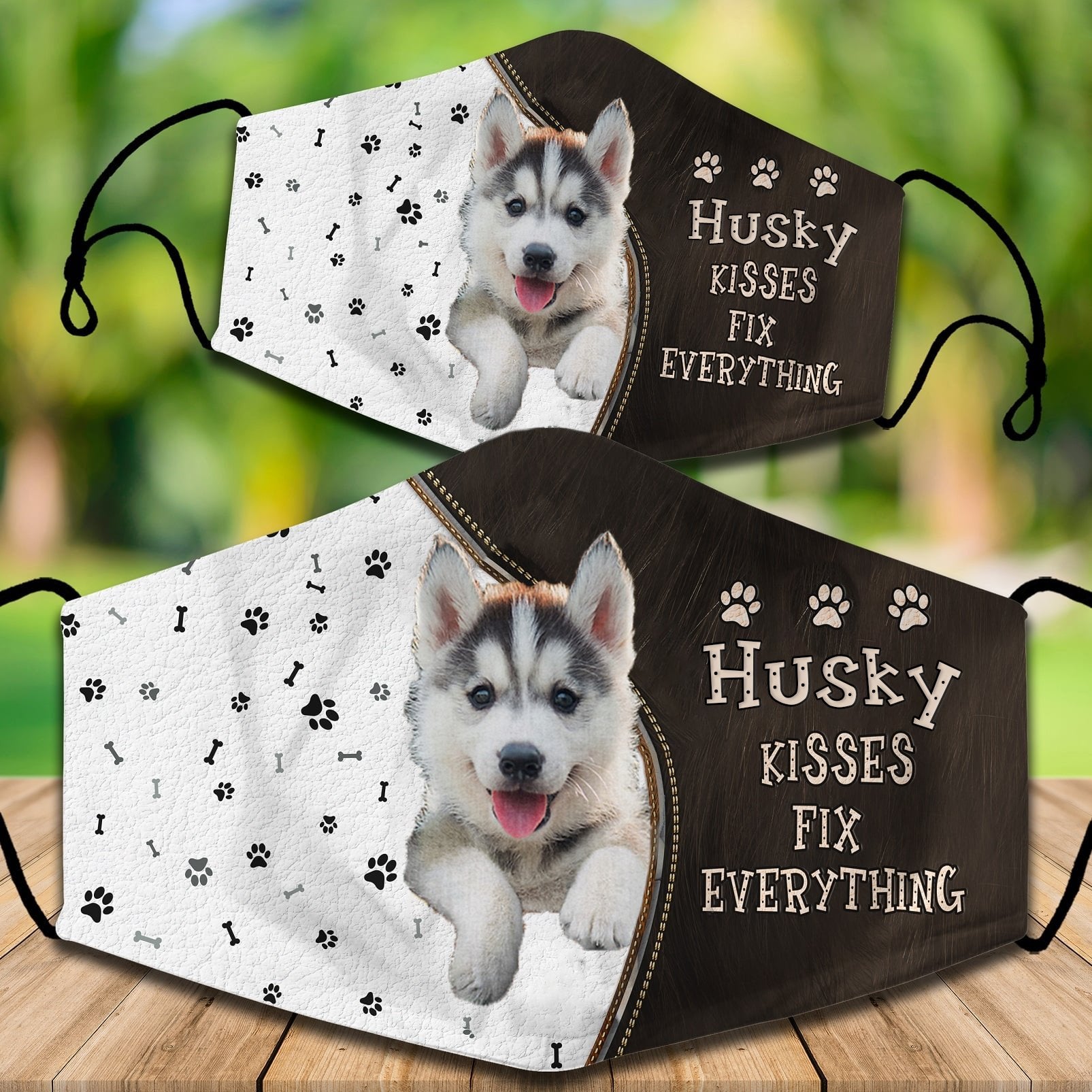 Husky Kisses Fix Everything Veil