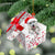 Husky In Gift Box Christmas Ornament