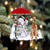 Irish Terrier With Snowman Christmas Ornament