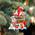 Jack-Russell-Terrier-2 With Mushroom House Christmas Ornament