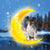 Jack Russell Terrier2 Moon double-sided decoration
