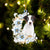 Jack Russell Terrier Flowers Moon Ornament