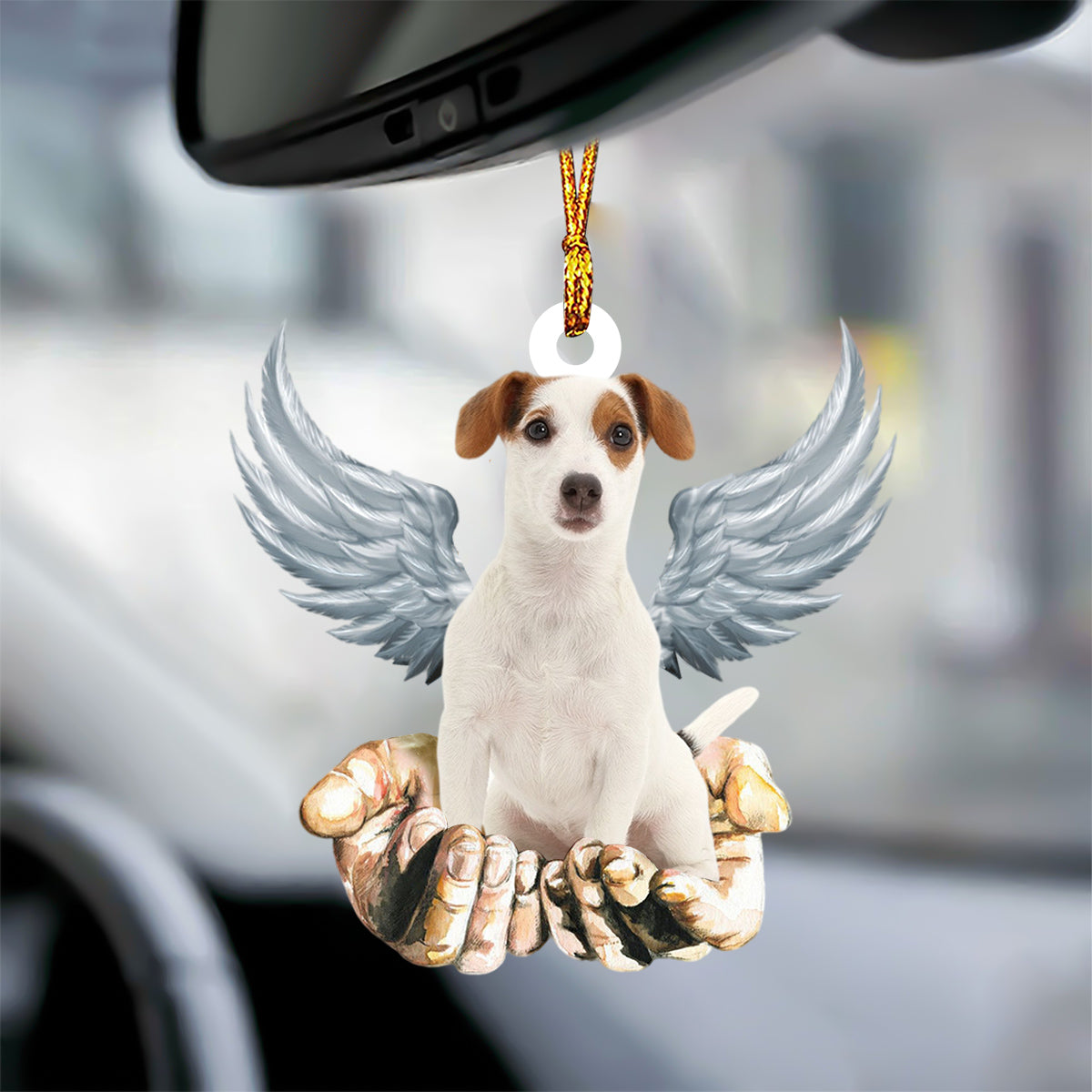 Jack Russell Terrier Angel Dog Memorial Ornament