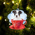 Jack Russell Terrier On The Cup Christmas Ornament
