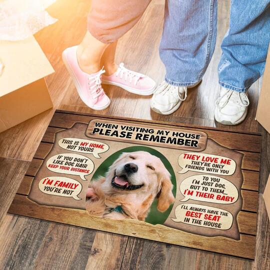 I Really Love My Dog Doormat - Funny