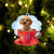 Labradoodle On The Cup Christmas Ornament
