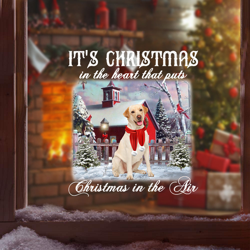Labrador-Retriever It's Christmas Sticker