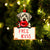 Labrador-Retriever Free Kiss Christmas Ornament