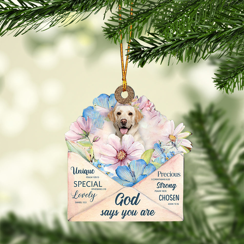 Labrador-Retriever God Says You Ornament