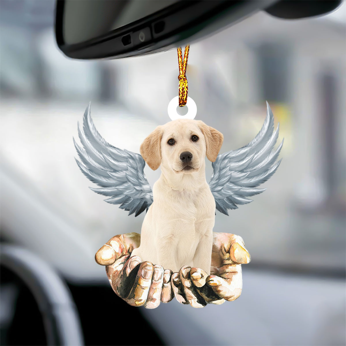 Labrador Retriever Angel Dog Memorial Ornament