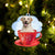 Labrador Retriever On The Cup Christmas Ornament
