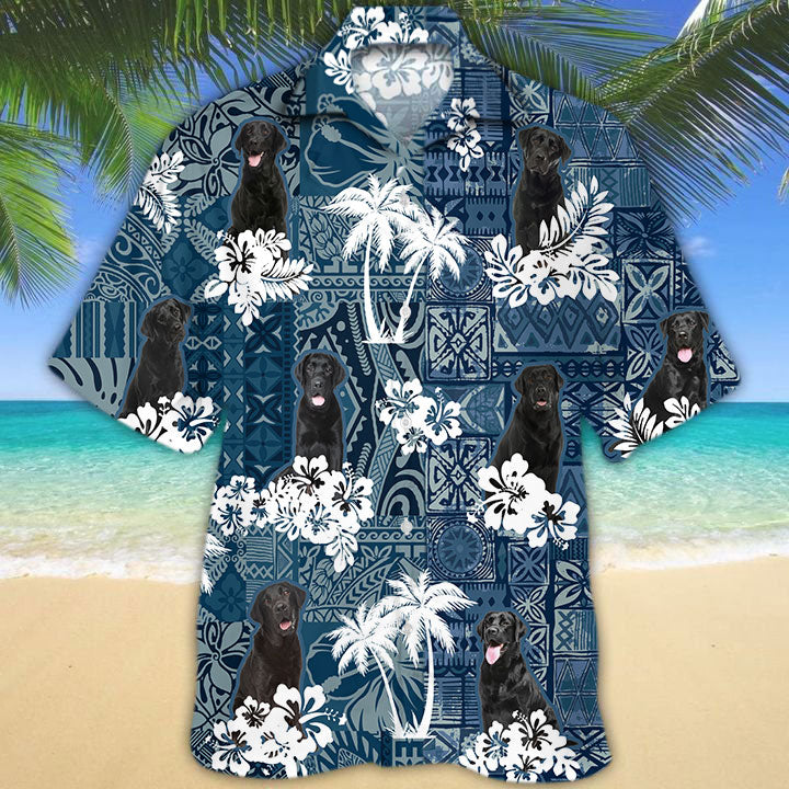 Black Labrador Hawaiian Shirt