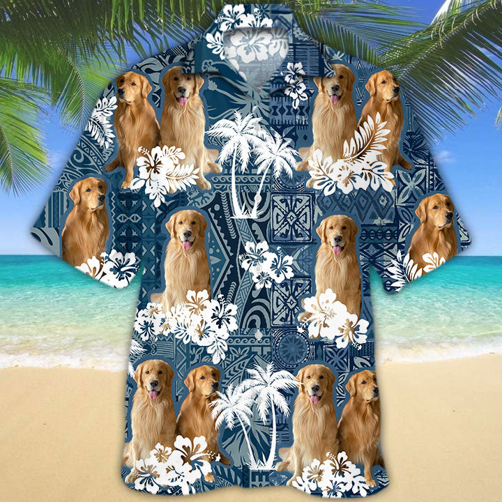 Golden Retriever 2 Hawaiian Shirt
