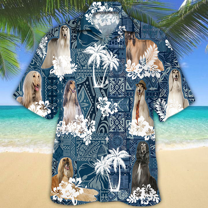 Afghan Hound Hawaiian Shirt