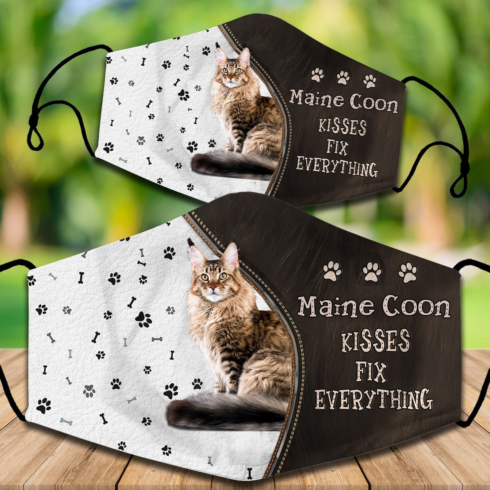 Maine Coon Kisses Fix Everything Veil