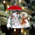 Maltese With Snowman Christmas Ornament