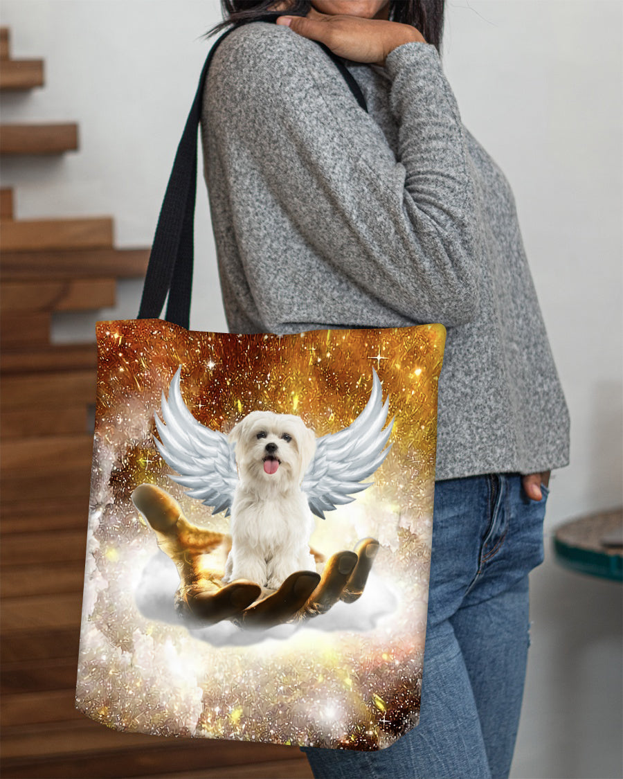 Maltese Angel On Hand Tote Bag
