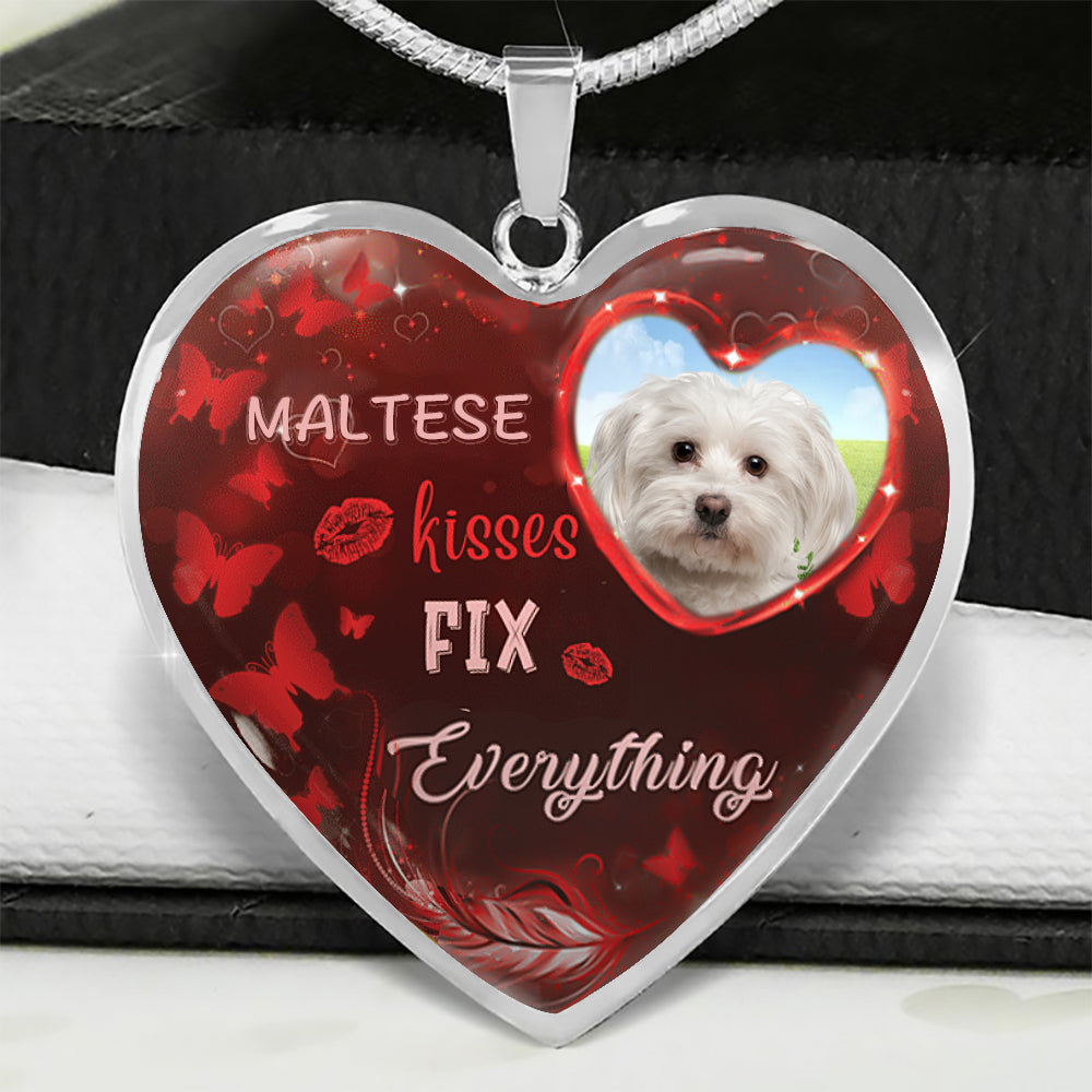 Maltese Kisses Fix Everything Necklace