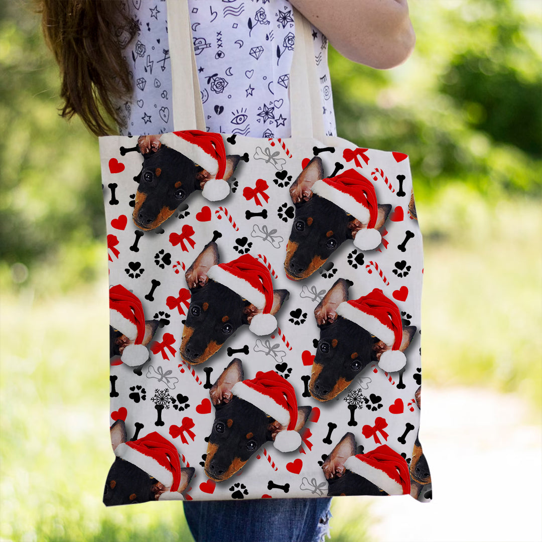 Manchester-Terrier All Over Print Christmas Tote Bag