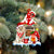 Morkie With Mushroom House Christmas Ornament