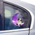 Old English Sheepdog On The Purple Moon Sticker