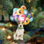 Parson Russell Terrier With Balloons Christmas Ornament