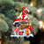 Pekingese With Mushroom House Christmas Ornament